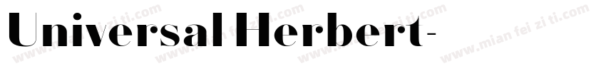 Universal Herbert字体转换